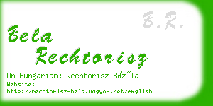 bela rechtorisz business card